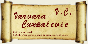 Varvara Cumpalević vizit kartica